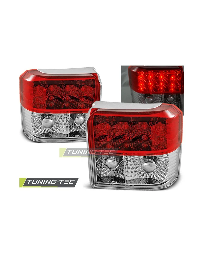 Feux arrière à LED rouges blancs pour VW T4 90-03.03