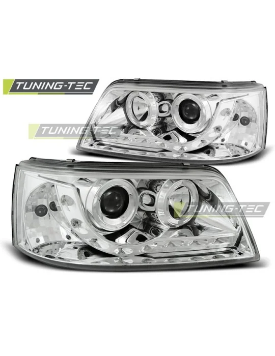 Phares à LED chromés pour VW T5 (2003 - 2009)