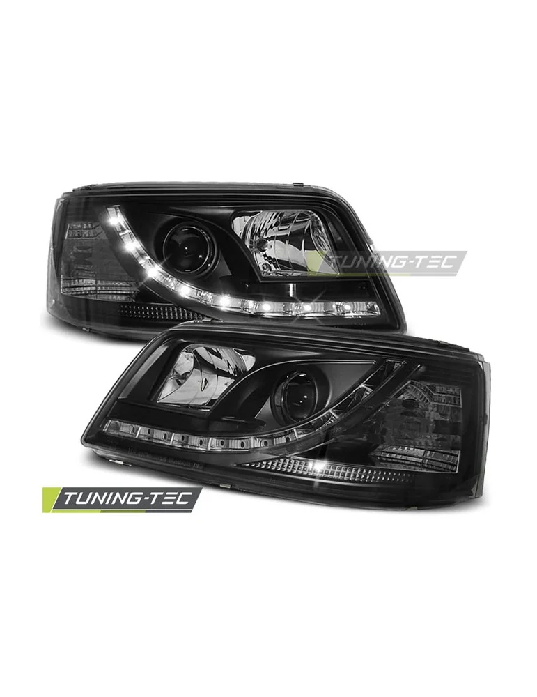 Phares à LED noirs pour VW T5 04.03-08.09
