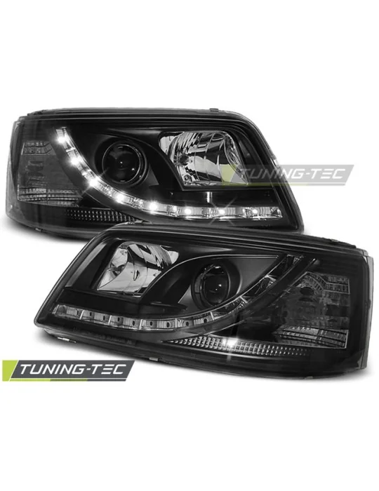 Phares à LED noirs pour VW T5 (2003 - 2009)