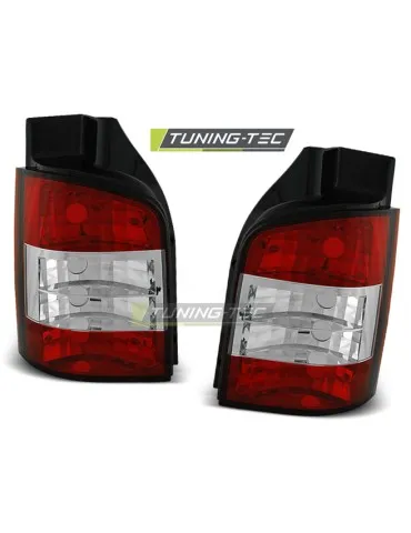 Feux arrière rouges blancs pour VW T5 04.03-09