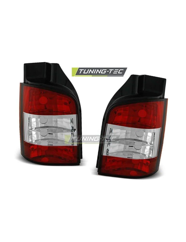 Feux arrière rouges blancs pour VW T5 04.03-09