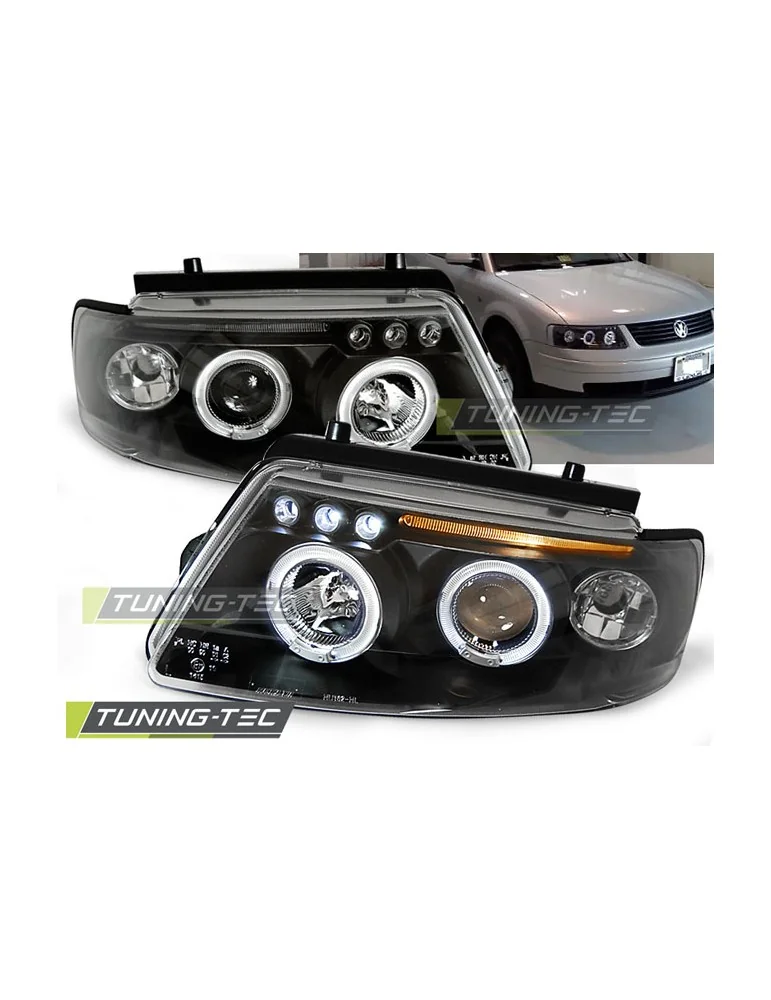Phares noirs pour VW PASSAT B5 3B 11.96-08.00