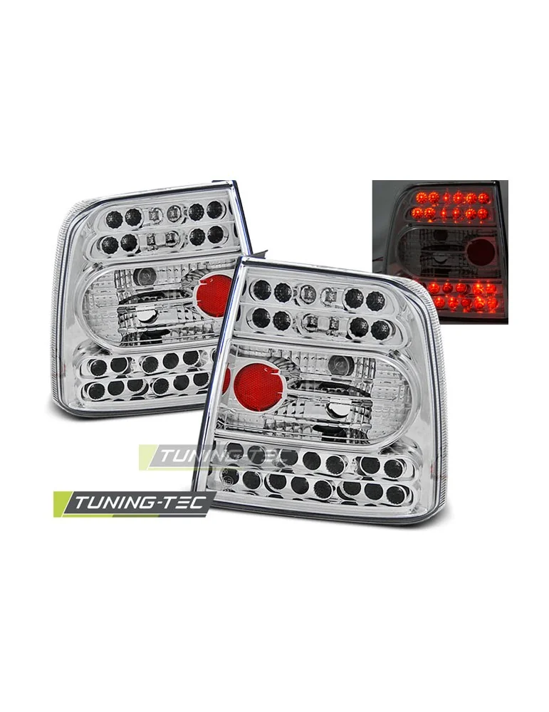 Feux arrière à LED chromés pour VW PASSAT B5 11.96-08.00 Berline