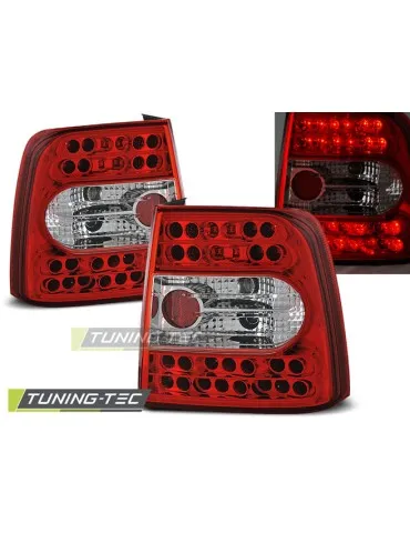 Feux arrière à LED rouges blancs pour VW PASSAT B5 11.96-08.00 Berline