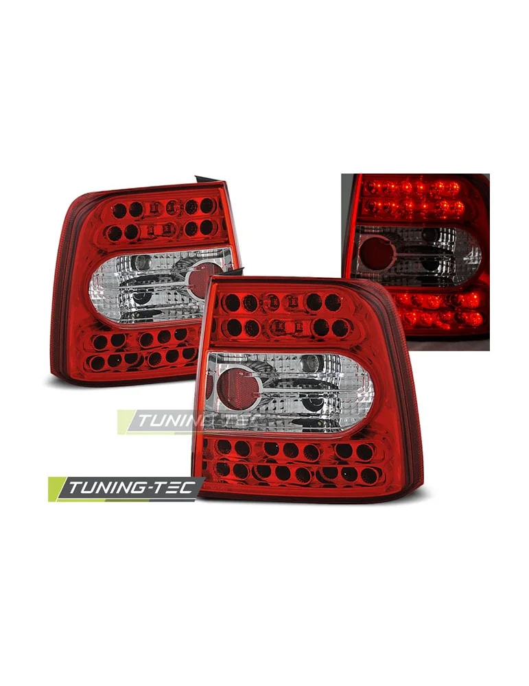 Feux arrière à LED rouges blancs pour VW PASSAT B5 11.96-08.00 Berline