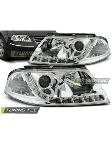 Phares à LED chromés pour VW PASSAT 3BG 09.00-03.05