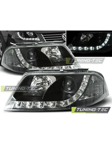 Phares à LED noirs pour VW PASSAT 3BG 09.00-03.05