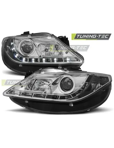 Phares à LED chromés pour SEAT IBIZA 6J 06.08-12