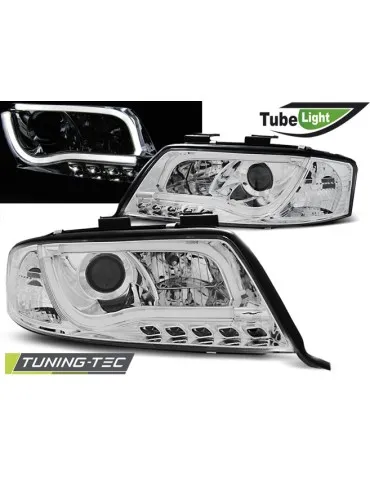 Phares à LED chromés pour AUDI A6 06.01-05.04