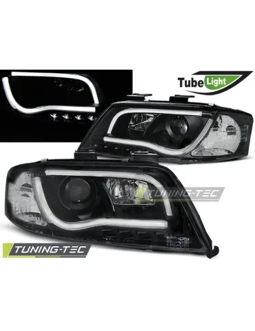 Phares à LED noirs pour AUDI A6 06.01-05.04