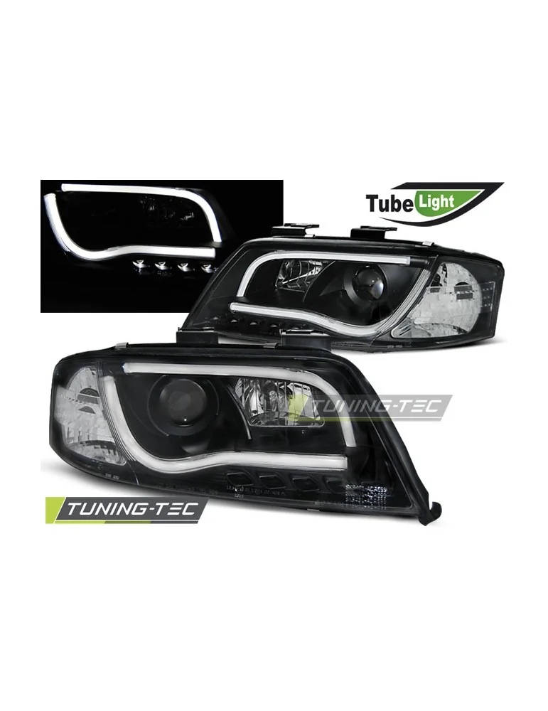 Phares à LED noirs pour AUDI A6 06.01-05.04
