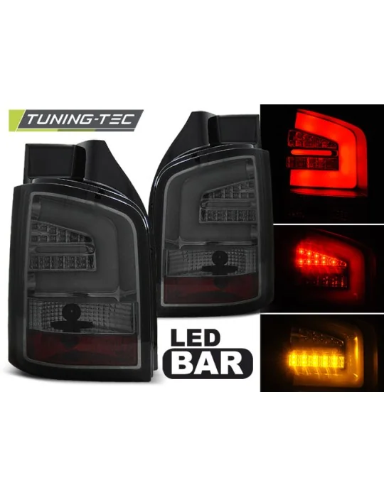 Feux arrière à LED fumés pour VW T5 (2003 - 2009)