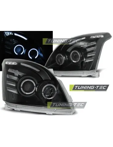 Phares noirs pour TOYOTA LAND CRUISER 120 03-09