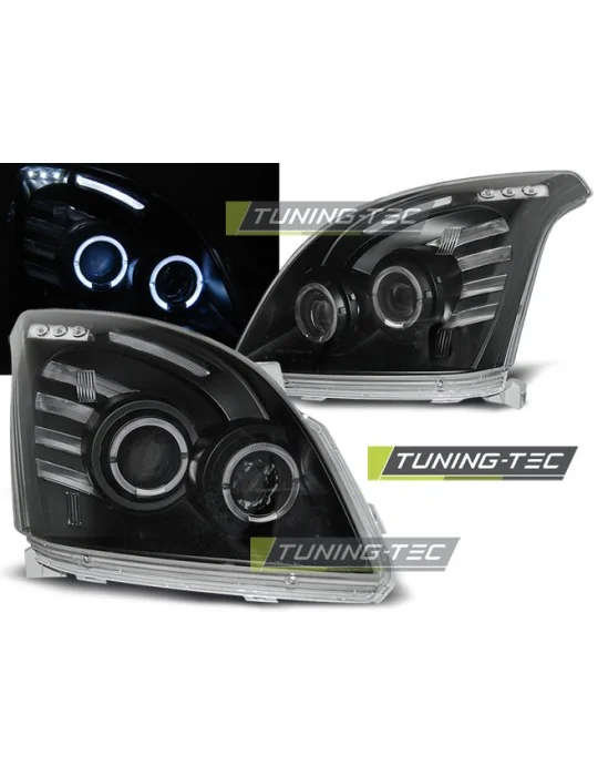 Phares noirs pour Toyota Land Cruiser 120 (2003 - 2009)