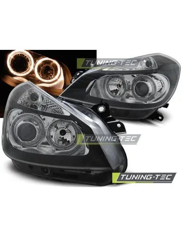 Phares noirs pour RENAULT CLIO 3 05-09