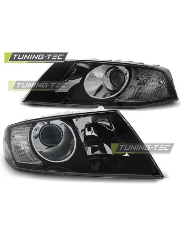 Phares noirs pour SKODA OCTAVIA 04-08