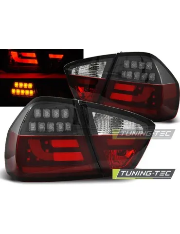 Feux arrière à LED noirs rouges pour BMW E90 03.05-08.08