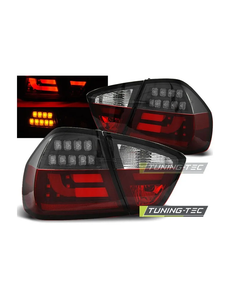 Feux arrière à LED noirs rouges pour BMW E90 03.05-08.08