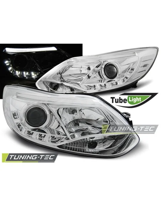 Phares à LED chromés pour Ford Focus MK3 (2011 - 2014)