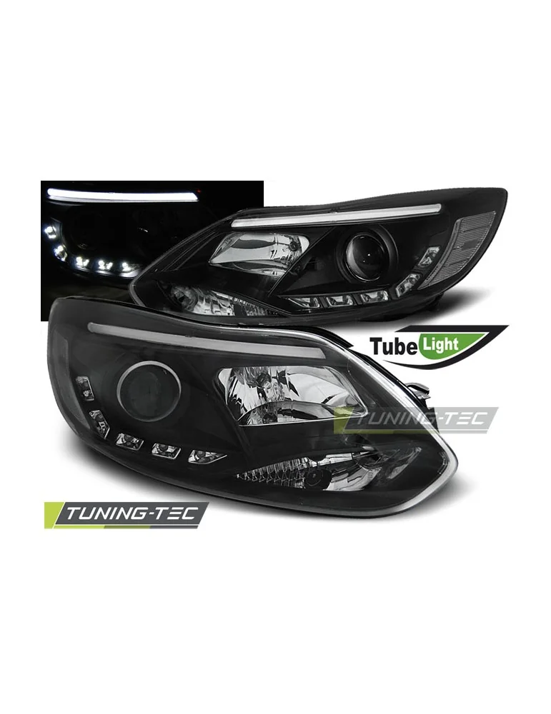 Phares à LED noirs pour FORD FOCUS MK3 11- 10.14