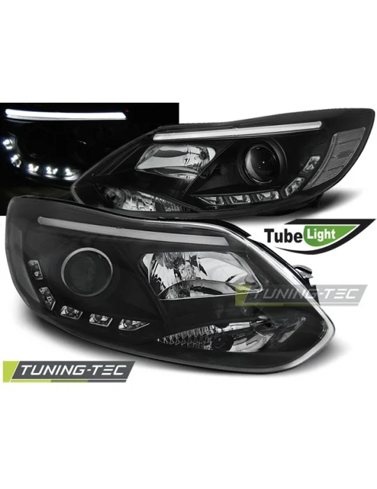 Phares à LED noirs pour Ford Focus MK3 (2011 - 2014)