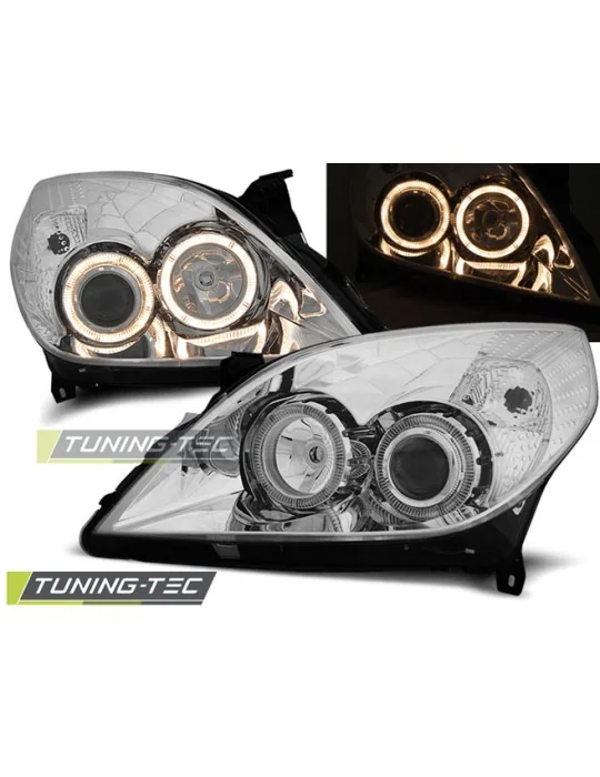 Phares chromés pour Opel Vectra C (2005 - 2008)
