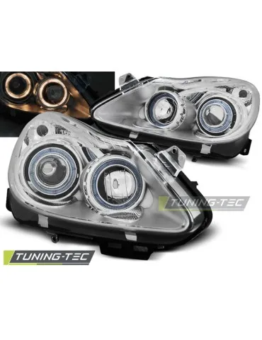 Phares chromés pour OPEL CORSA D 04.06-11