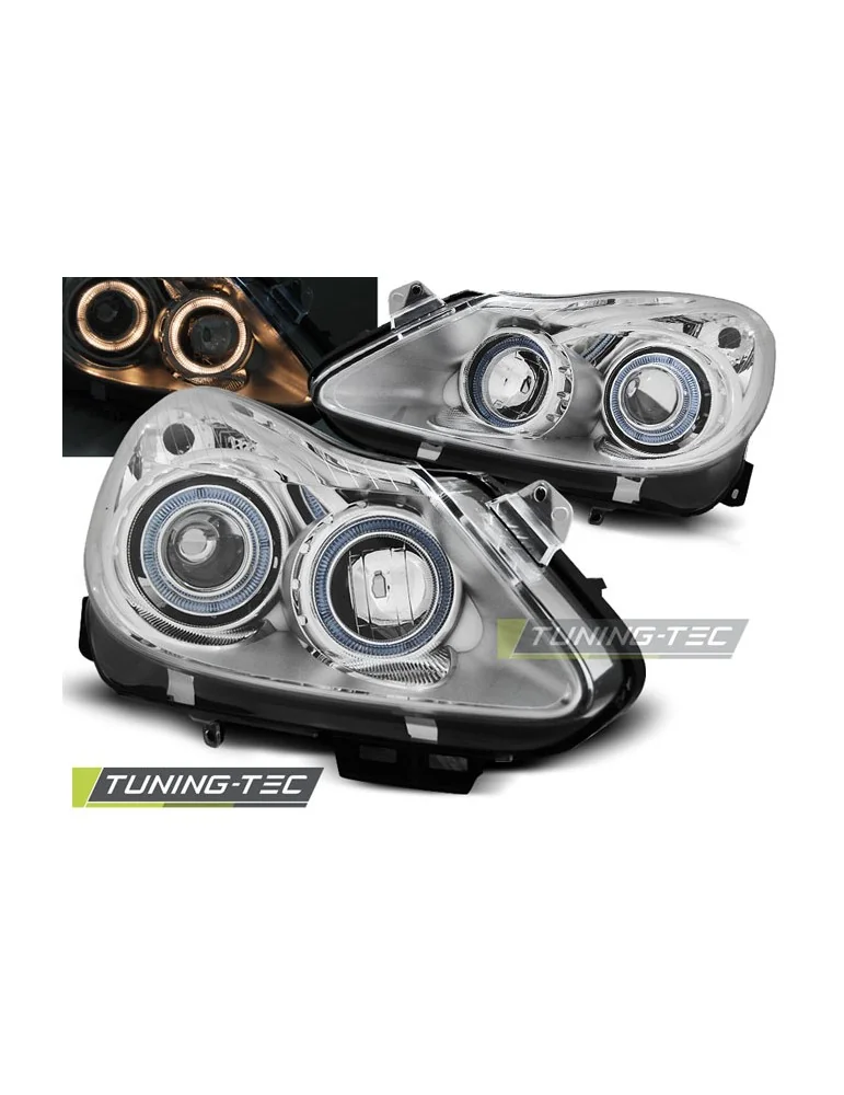 Phares chromés pour OPEL CORSA D 04.06-11