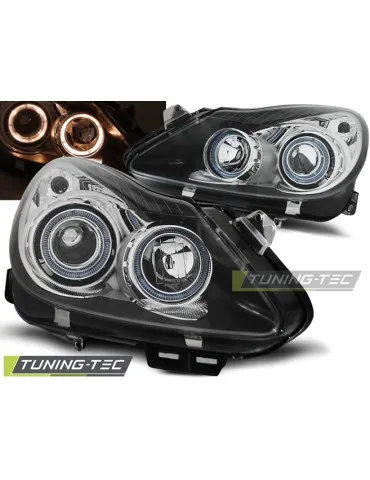 Phares noirs pour OPEL CORSA D 04.06-11