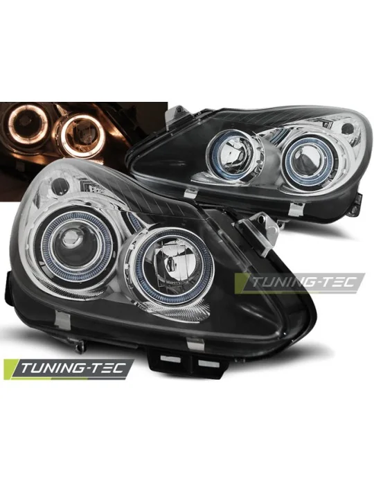 Phares noirs pour Opel Corsa D (2006 - 2011)