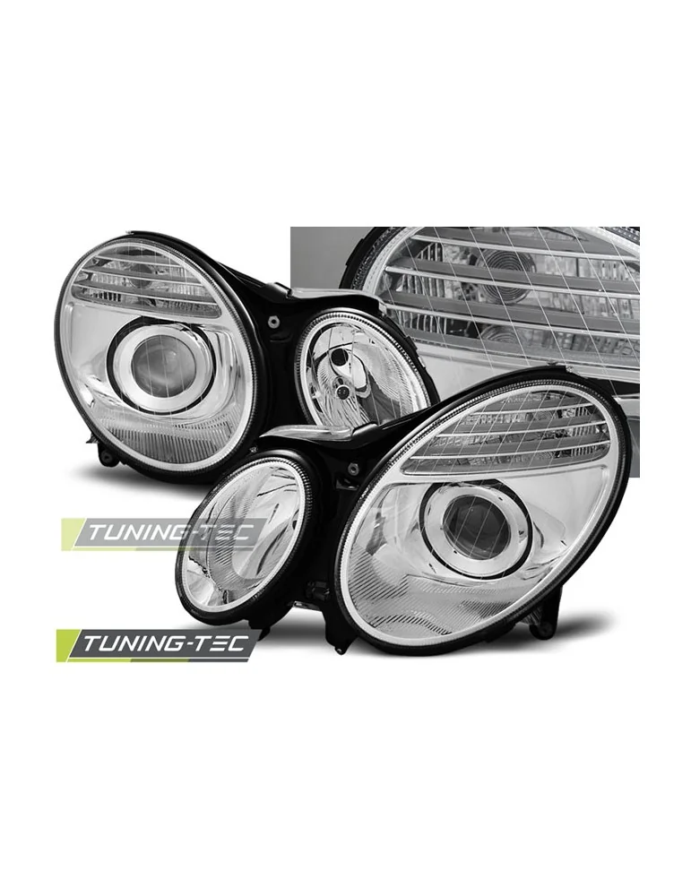 Phares chromés pour MERCEDES W211 E-KLASA 03.02-04.06