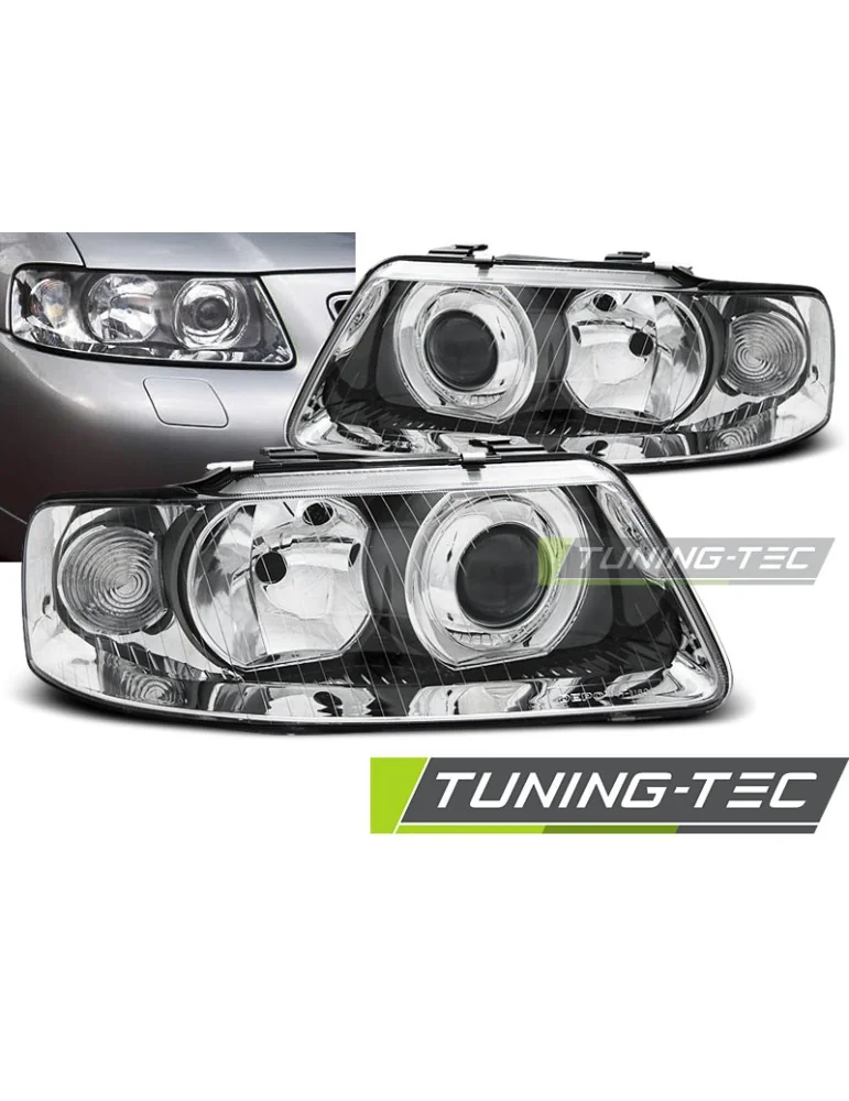 Phares chromés pour AUDI A3 09.00-05.03