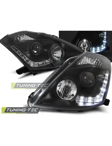 Phares au xénon noirs pour NISSAN 350Z 03-05 D2S