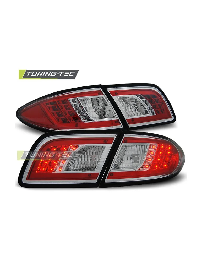 Feux arrière à LED chromés pour MAZDA 6 08.02-08.07 Berline