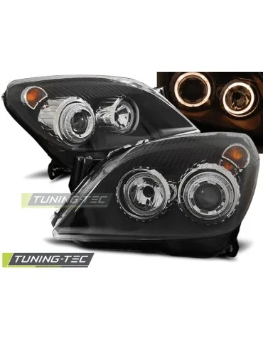 Phares noirs pour OPEL ASTRA H 03.04-09