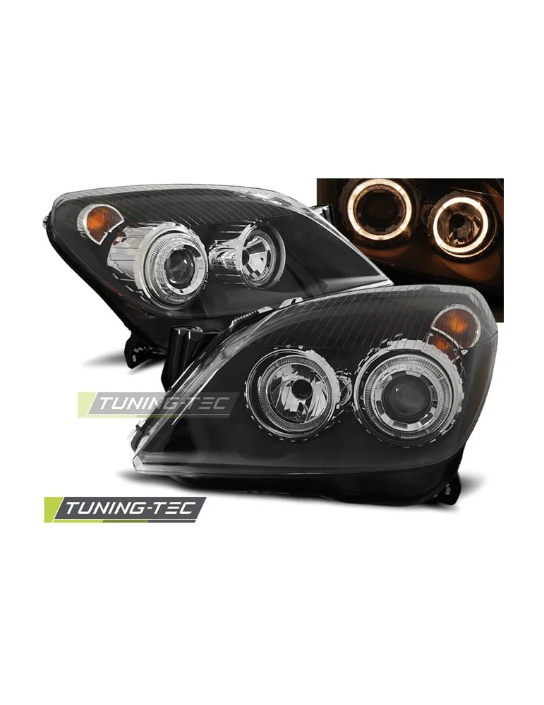 Phares noirs pour OPEL ASTRA H 03.04-09
