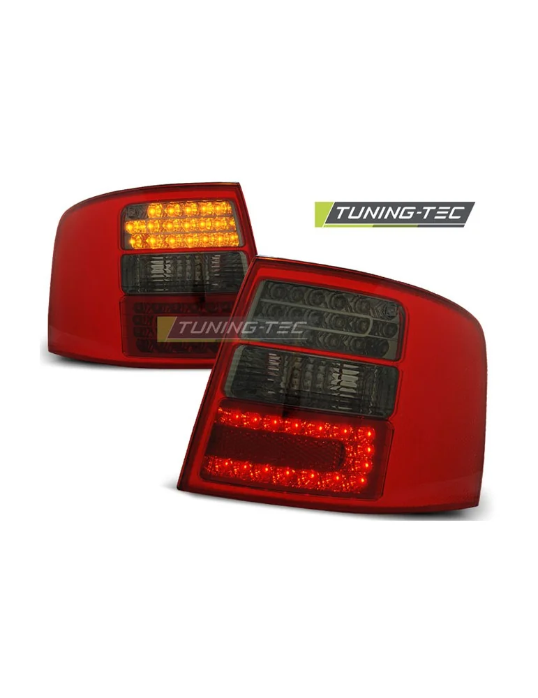 Feux arrière à LED fumés rouges pour AUDI A6 05.97-05.04 Avant