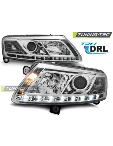 Phares chromés pour AUDI A6 C6 04.04-08