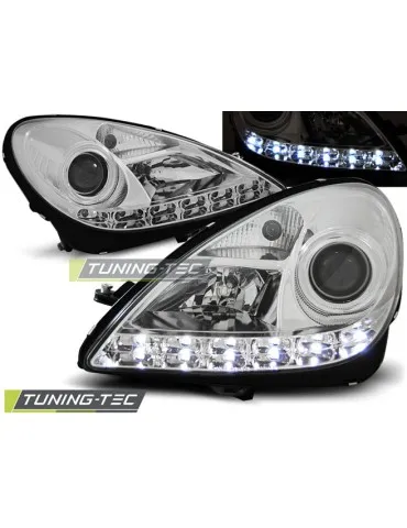 Phares à LED chromés pour MERCEDES R171 SLK 04-11