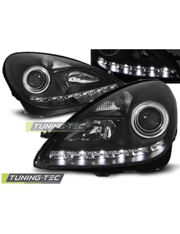 Phares à LED noirs pour MERCEDES R171 SLK 04-11
