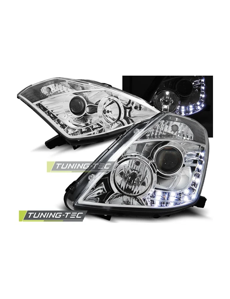 Phares au xénon chromés pour NISSAN 350Z 03-05 D2S