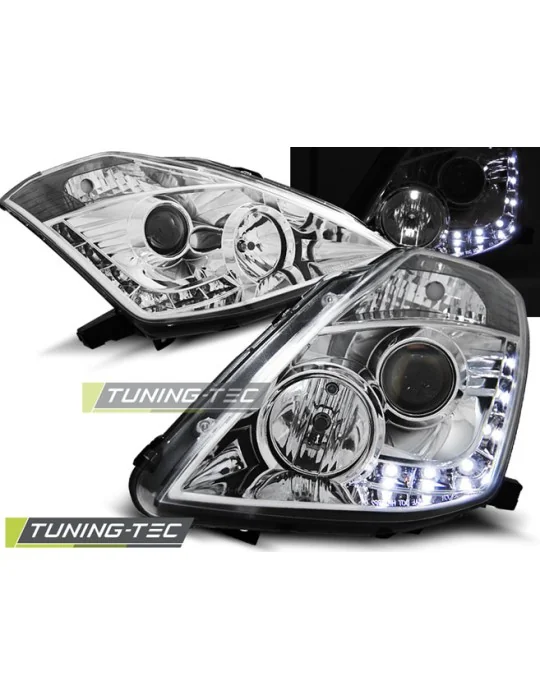 Phares au xénon chromés pour Nissan 350Z D2S (2003 - 2005)