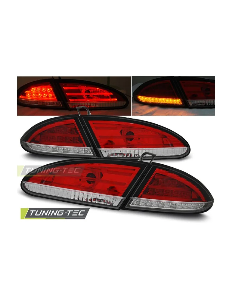 Feux arrière à LED rouges blancs pour SEAT LEON 06.05-09
