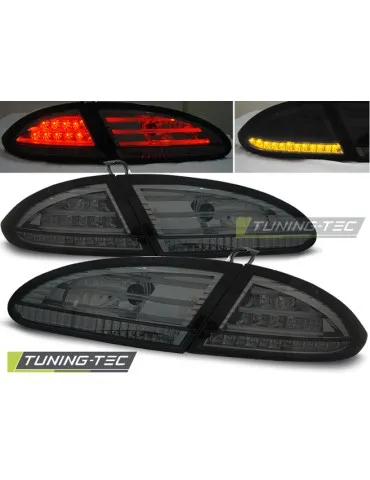 Feux arrière à LED fumés pour SEAT LEON 06.05-09