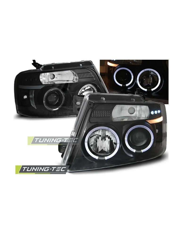 Phares noirs pour FORD F150 MK 11 04-08