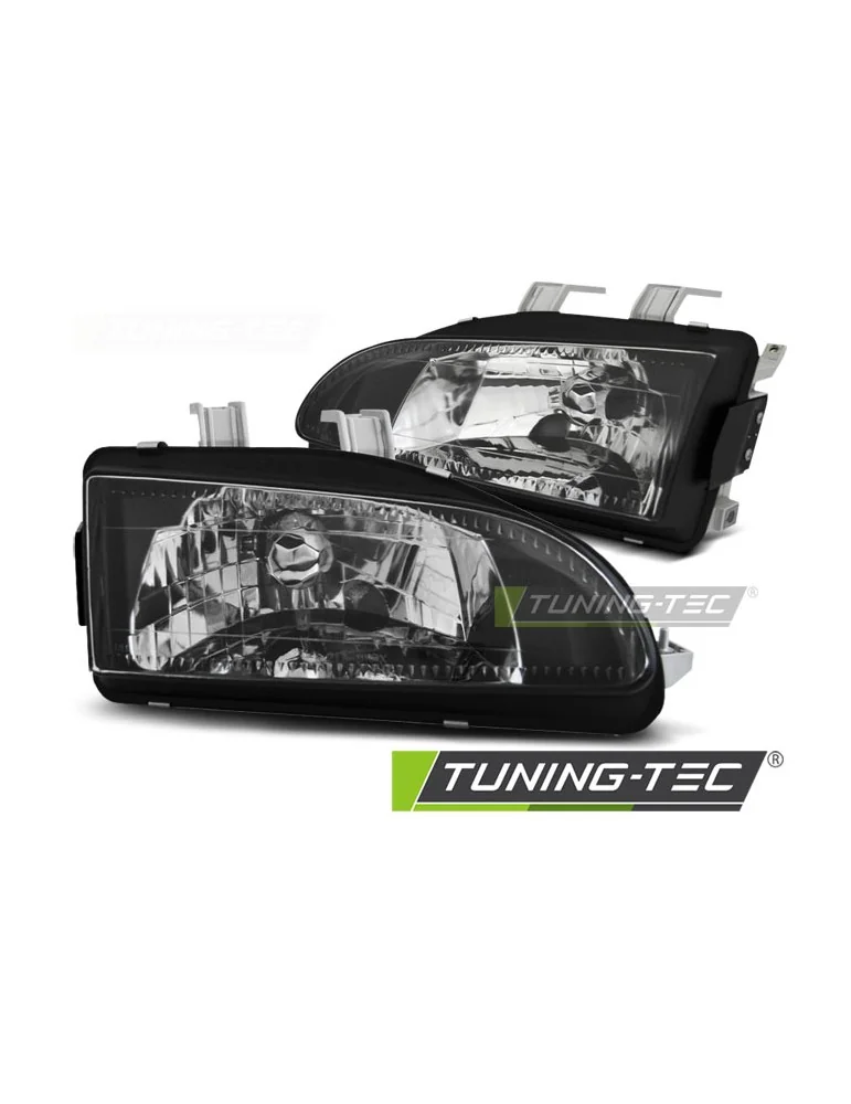 Phares noirs pour HONDA CIVIC 09.91-08.95 2 portes/3 portes