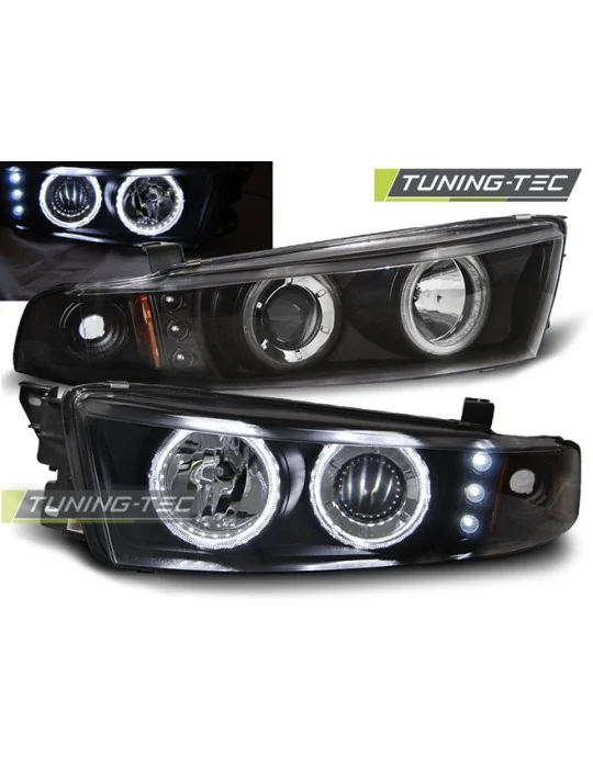 Phares noirs pour Mitsubishi Galant 8 EA0 (1996 - 2006)