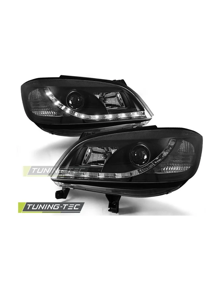 Phares à LED noirs pour OPEL ZAFIRA 04.99-06.05
