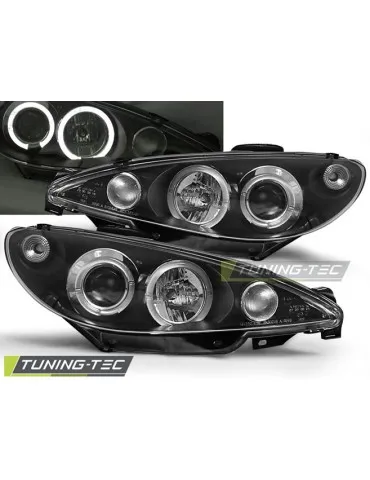 Phares noirs pour PEUGEOT 206 10.98-02